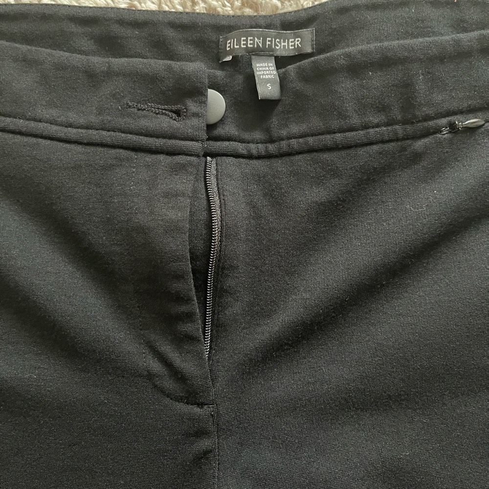 Eileen Fisher Classic Black Soft with Stretch Pants size S